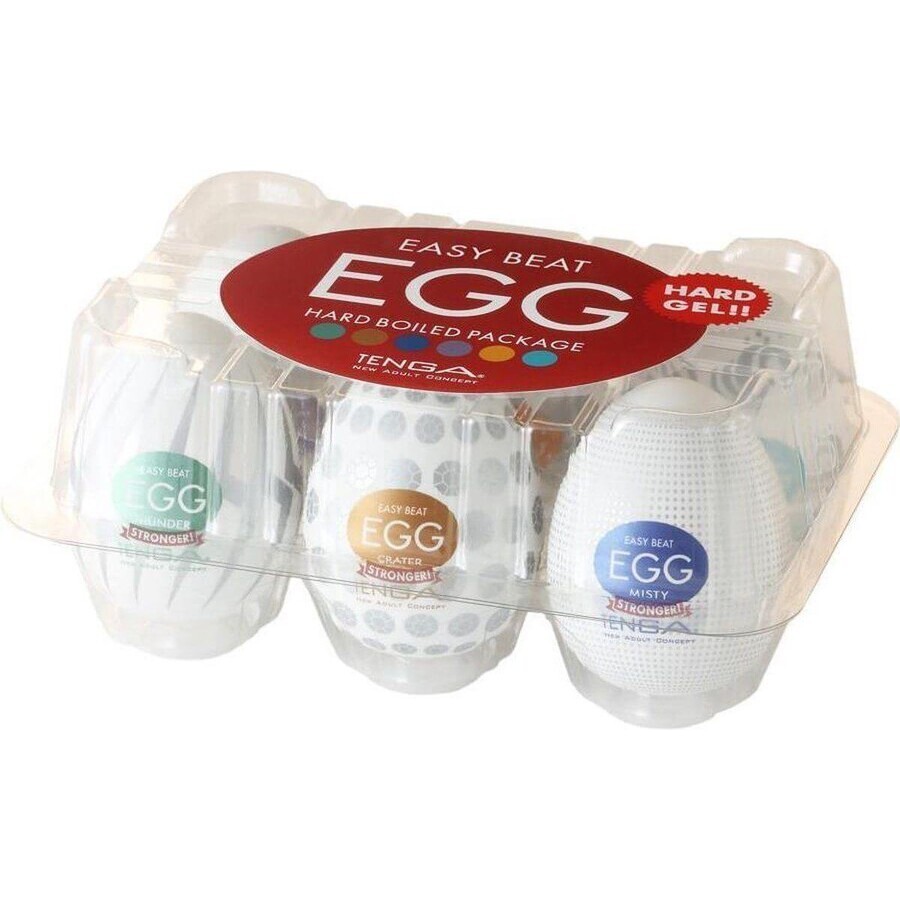 Set di masturbatori maschili Tenga Egg Mix 2, 6 pezzi