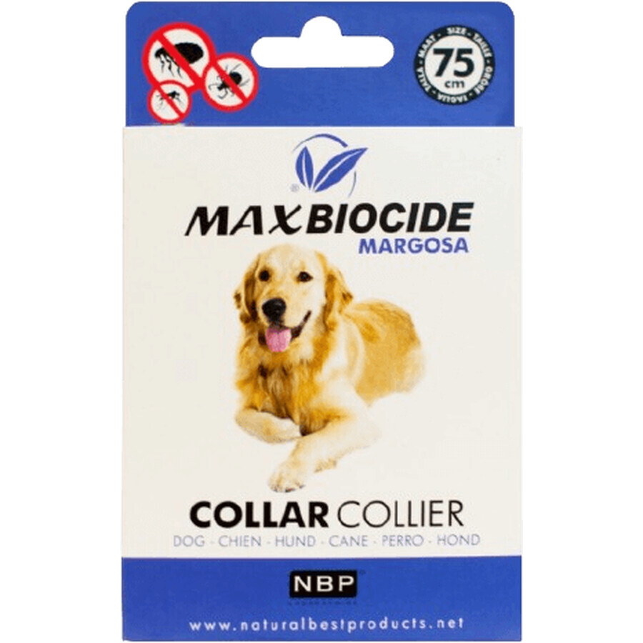 Max Biocide Margosa Halsband DOG, Halsband voor honden 75 cm