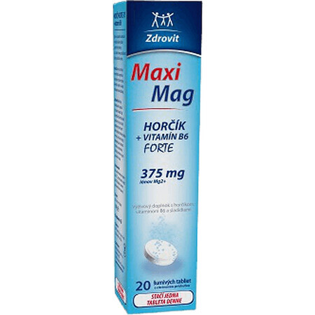 Zdrovit MaxiMag Sterk Magnesium + Vitamine B6 20 bruistabletten