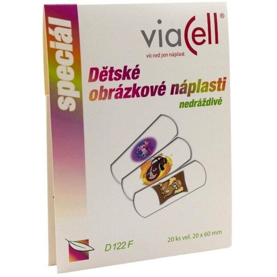 Viacell D122F plasturi pentru copii 20x60mm 20 buc