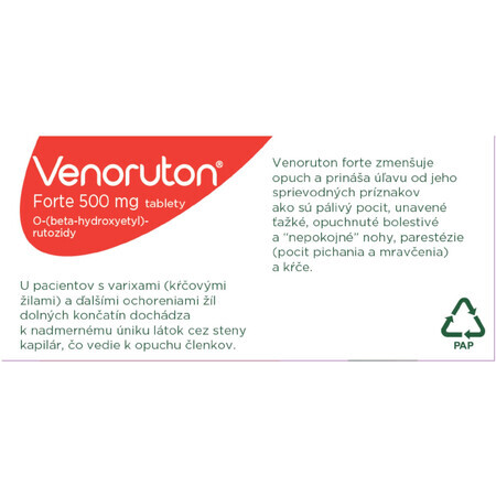 Venoruton Forte 500mg 60 tabletten