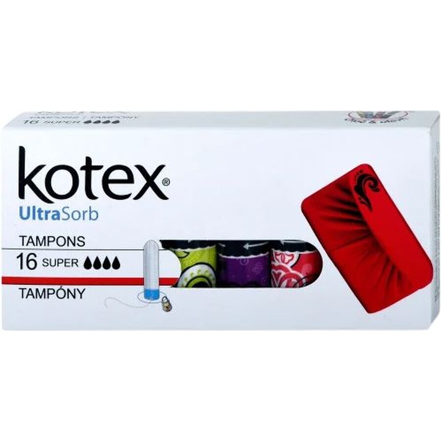 Kotex® UltraSorb Super assorbenti igienici 16 pz.