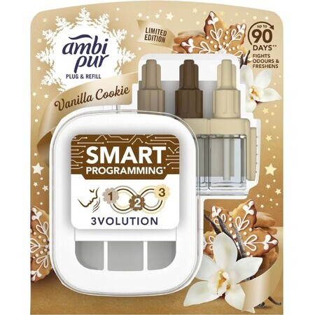 Ambipur Electric shaver set 3Vol. Vanilla 20 ml