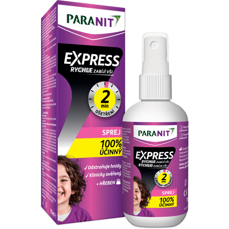 Paranit Express spray + kam 95 ml