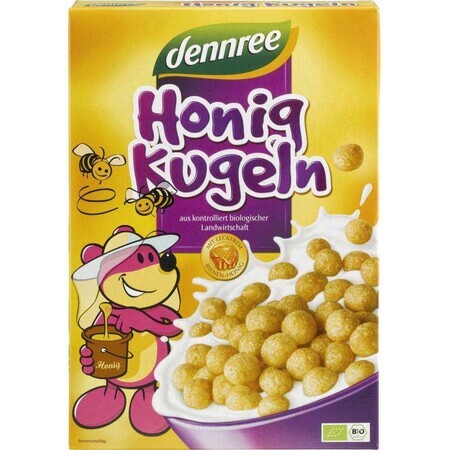 Krokante balletjes met honing Eco, 250 gr, Dennree