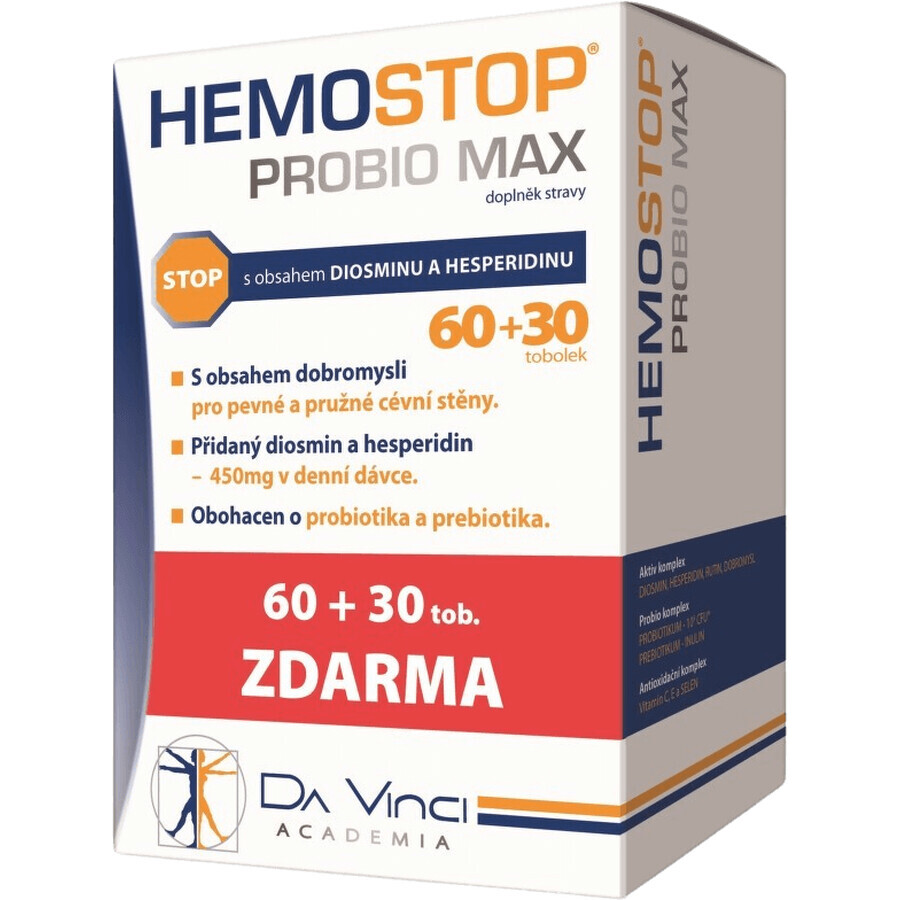 Hemostop Probio MAX Da Vinci Academia 90 harde capsules