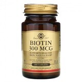 Biotine 300 mcg, 100 tabletten, Solgar