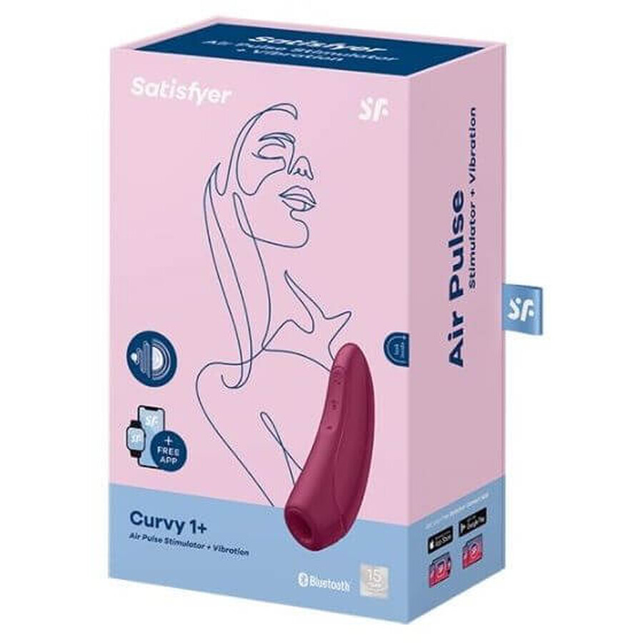 Satisfyer Vibrator met clitorisstimulatie Curvy 1+ Rood