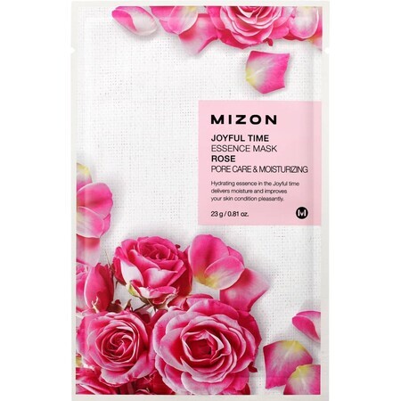 Mizon Joyful Time Rose Essence Hydraterend PorieTightening Sheet Mask 23 g