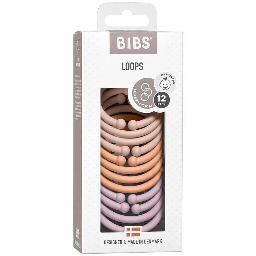 BIBS Lusringen, Blush/ Peach/ Dusky Lilac 12 stuks