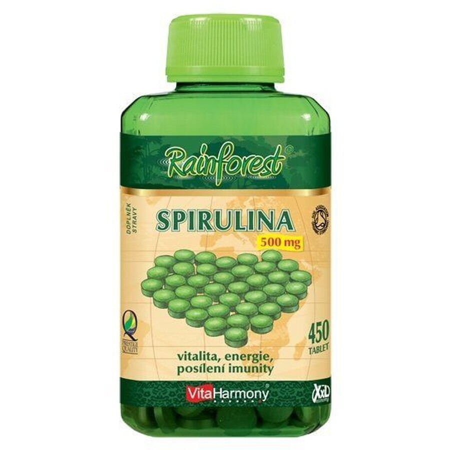 VitaHarmony Spirulina XXL Spirulina XXL economie 500 mg 450 tabletten