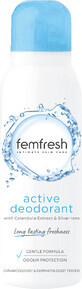 Femfresh Active intiemdeodorant met zilverionen, 125 ml