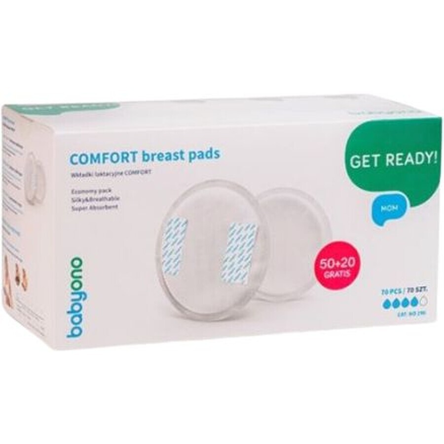 BabyOno Breast pads, 1 x 70 pcs