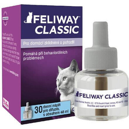 Feliway Classic vervangende kattenbakvulling voor katten, 48 ml