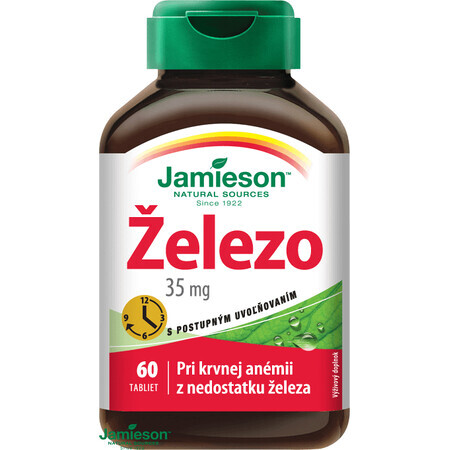 Jamieson IJzer 35 mg geleidelijke afgifte 60 tabletten