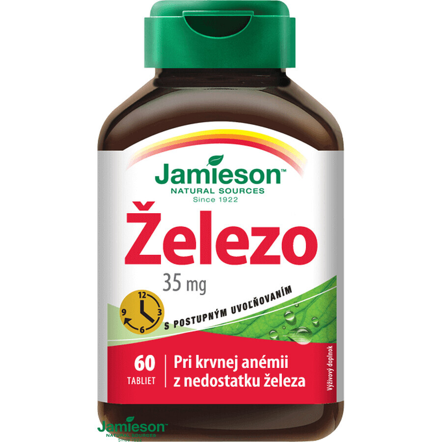 Jamieson IJzer 35 mg geleidelijke afgifte 60 tabletten