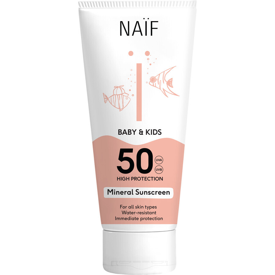 NAÏF Protective Sun Cream for Babies and Children SPF 50 100 ml