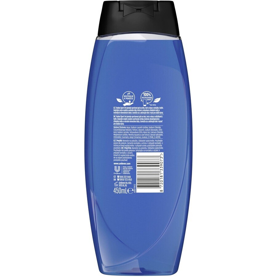 Radox Sport Douchegel voor mannen 450 ml