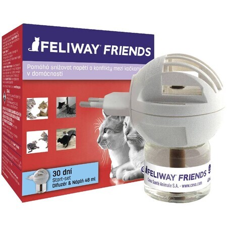 Feliway Friends verstuiver en navulling voor katten, 48 ml