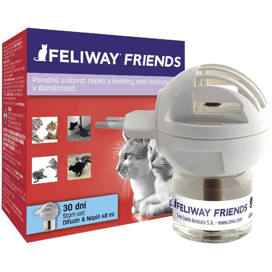 Feliway Friends verstuiver en navulling voor katten, 48 ml