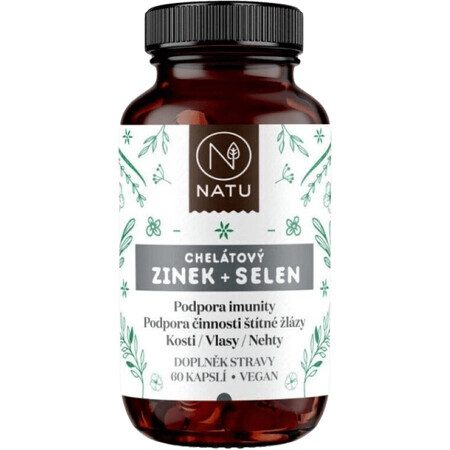 Natu Chelated Zink + Selenium 60 capsules