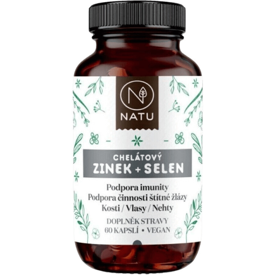 Natu Chelated Zink + Selenium 60 capsules