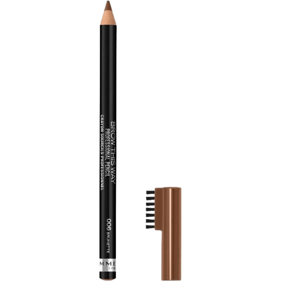 Rimmel Brow This Way, wenkbrauwpotlood, 006 Brunet 1.4 g