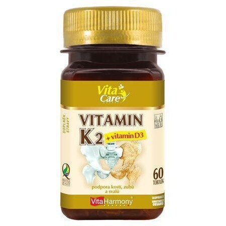 VitaHarmony Vitamina K2 + D3 60 cápsulas