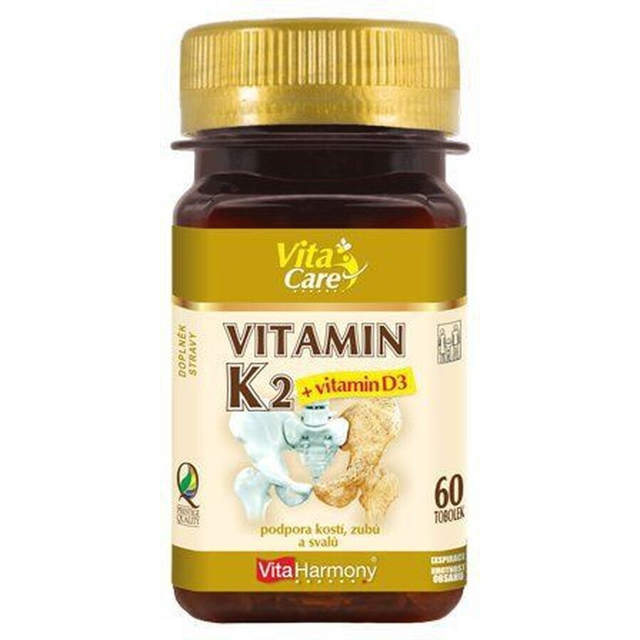 VitaHarmony Vitamina K2 + D3 60 cápsulas