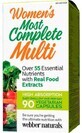 Webber Naturals Meest complete multivitamine voor vrouwen, 55 ingredi&#235;nten 90 capsules