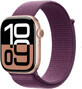 Apple Watch Series 10 GPS + Cellular 42mm Ros&#233;goud Aluminium Behuizing met Sport Buckle Plum