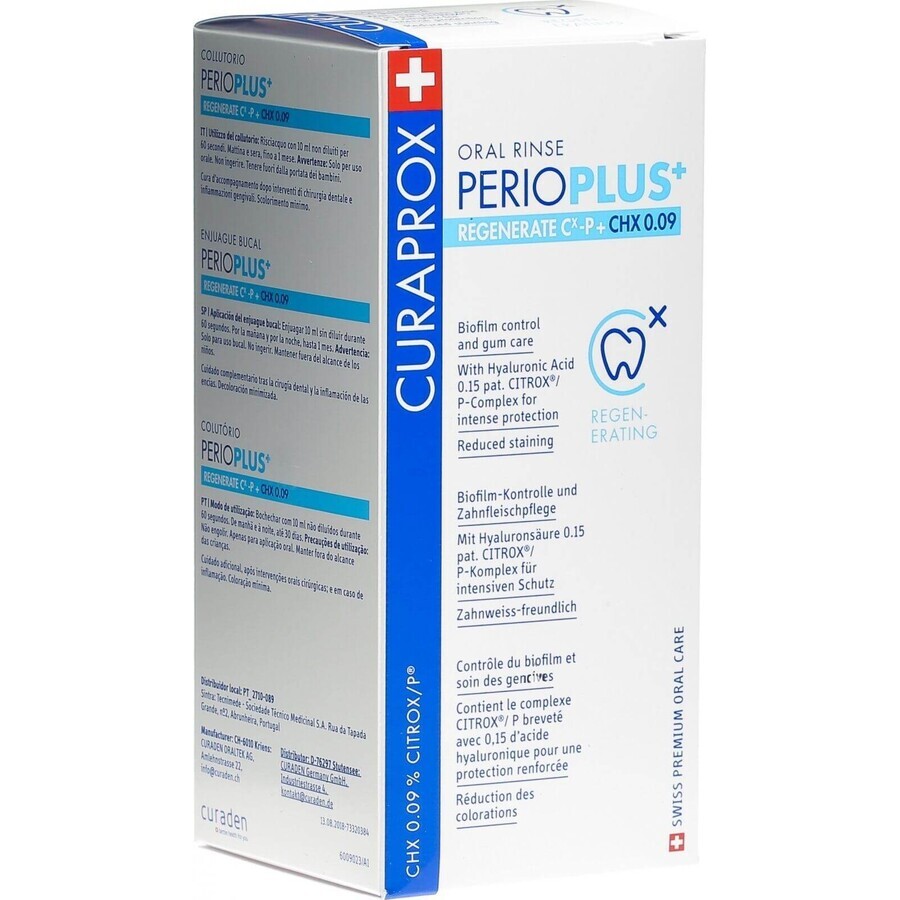 Curaprox Perio Plus Regenerate CHX 0,09% 200 ml