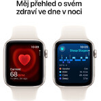 Apple Watch SE GPS 40mm Starlight 40mm aluminium behuizing met Starlight sportband - M/L