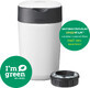 Tommee Tippee Twist &amp; Click Luiermandje, wit