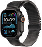 Apple Watch Ultra 2 (2024) 49 mm, zwart titanium met zwart titanium Milanees M handvat