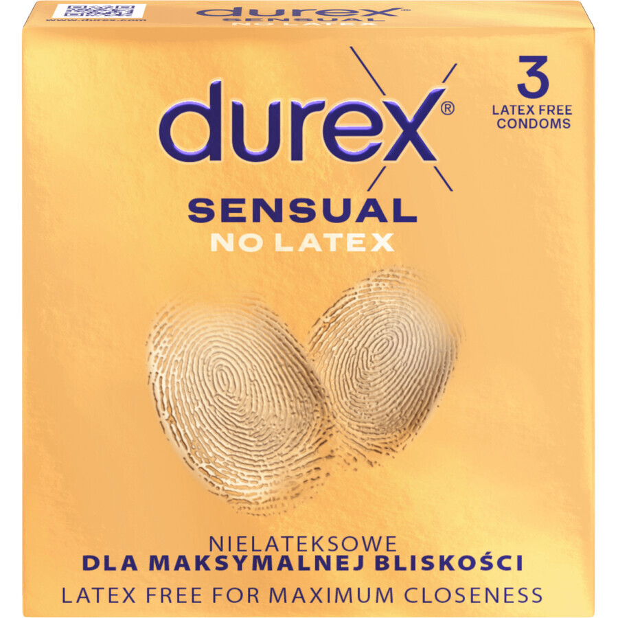 Durex Sensual latexvrij 3 stuks