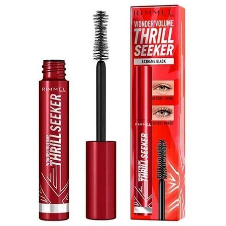 Rimmel London Wonder Volume Sensatiezoeker Extreem Zwart Volume en Verlengende Mascara Extreem Zwart 8ml