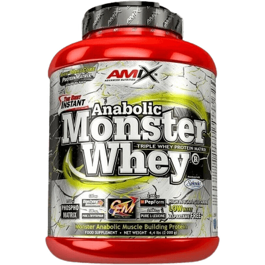 Amix Anabolic Monster Whey, Fraise-Banane 2200 g