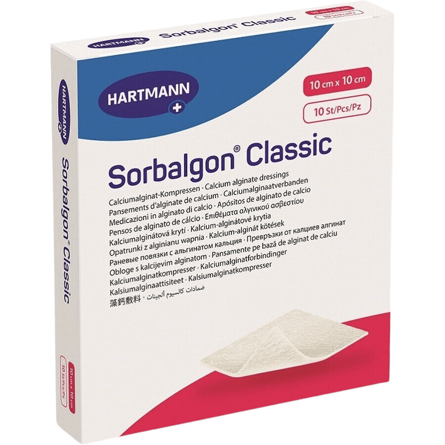 Hartmann Sorbalgon Classic 10 x 10 cm, 10 stuks