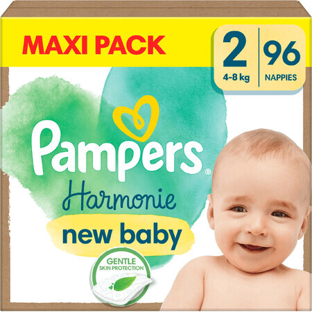 Pampers Harmonie Baby taille 2, 96 pièces