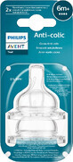 Philips Avent Anti-colic fopspeen voor fles nr.4, fast flow 6m+, 2 stuks