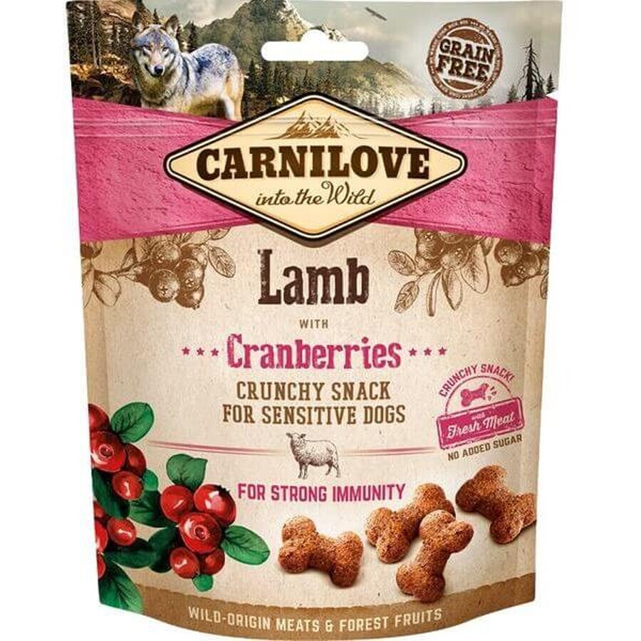 Carnilove Hunde-Knuspersnack Honig-Cranberry-Honig mit Frischfleisch 200 g