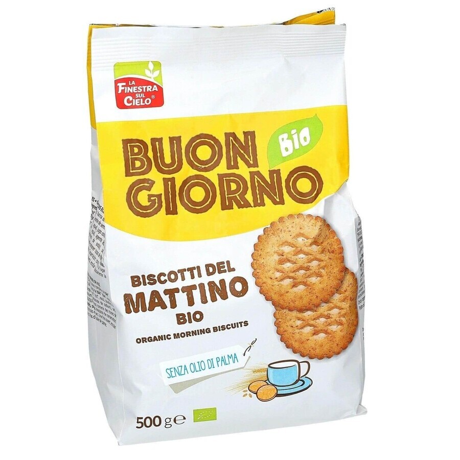 Biscuiti Bio fara ulei de palmier Buongiorno, 500 gr, La Finestra Sul Cielo