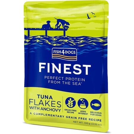 Fish4Dogs Dog capsules Finest Tuna chunks with anchovies 100 g