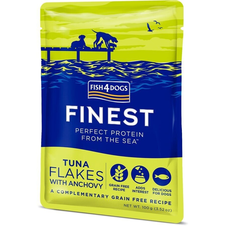 Fish4Dogs Dog capsules Finest Tuna chunks with anchovies 100 g