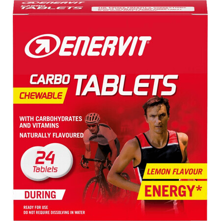 Enervit Carbo citroen 24 tabletten