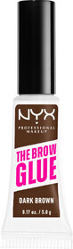 NYX Professionele Make-up Wenkbrauw Stick 04 Wenkbrauw Lijm Gel donkerbruin, 5 g