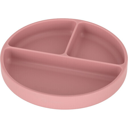 Petite&Mars Ronde Take&Match Dusty Rose 6m+ Ronde Take&Match Silicone Deel Schotel 6m+