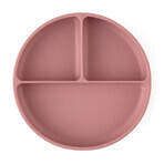 Petite&Mars Ronde Take&Match Dusty Rose 6m+ Ronde Take&Match Silicone Deel Schotel 6m+