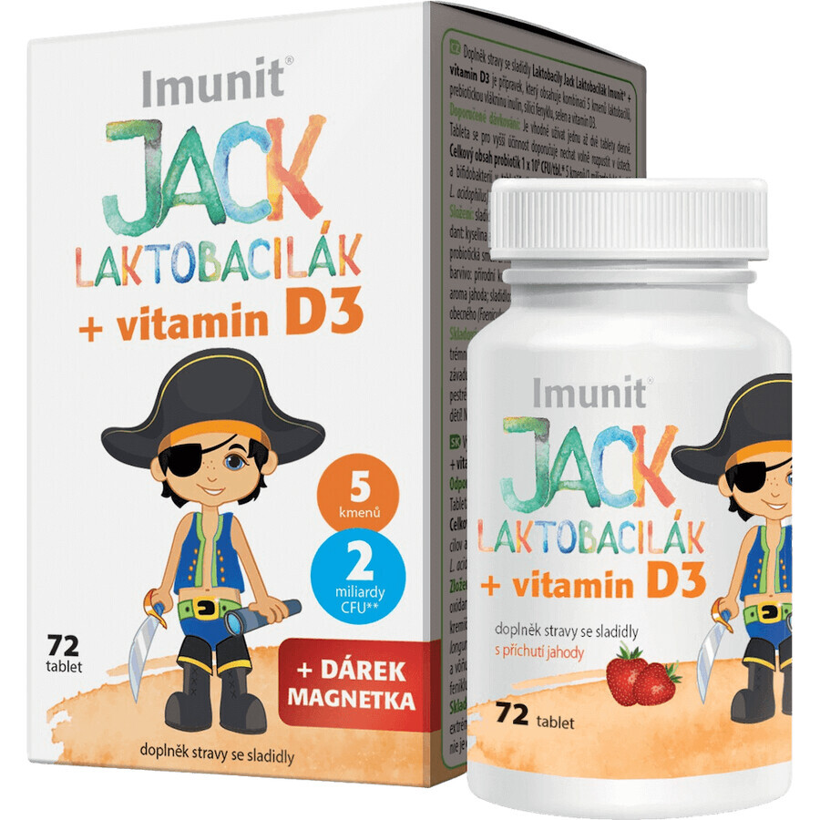 Imunit JACK LACTOBACILIAR +vitamine D3 72 tabletten